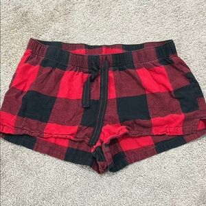 Old Navy Red and Black PJ Shorts